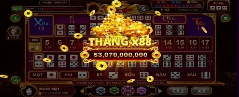  cửa tài và xỉu khi cược Sicbo tài phú