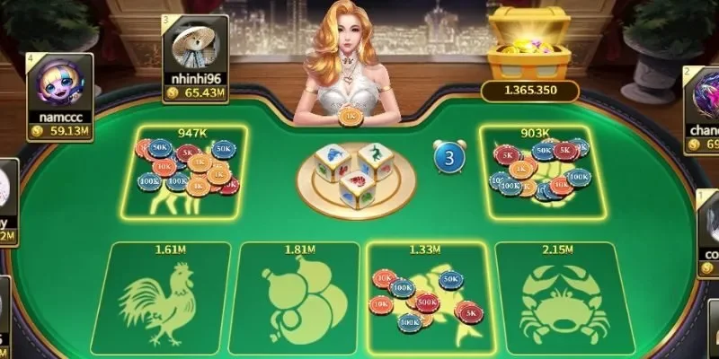 Bầu Cua Tôm Cá có 6 biểu tượng đặt cược