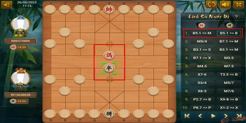 Cách di chuyển chính trong game cờ úp online