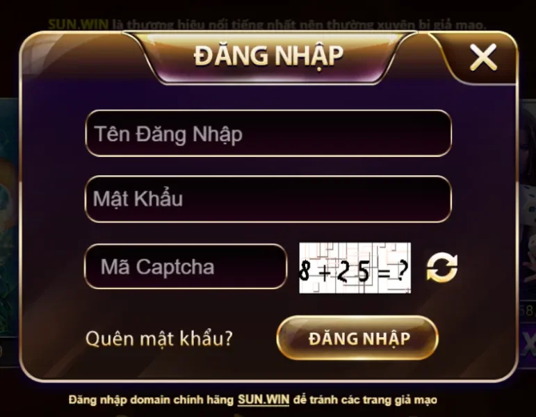 Đăng nhập Sunwin