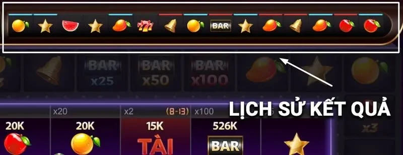 Xem lịch sử kết quả để nắm bắt chu kỳ quay, tăng cơ hội đoán đúng