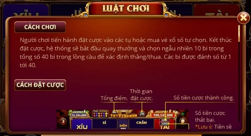 Luật chơi siêu đơn giản của sản phẩm Keno tại Sunwin
