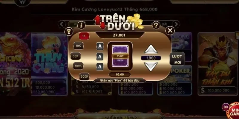 Mini game trên dưới là gì?