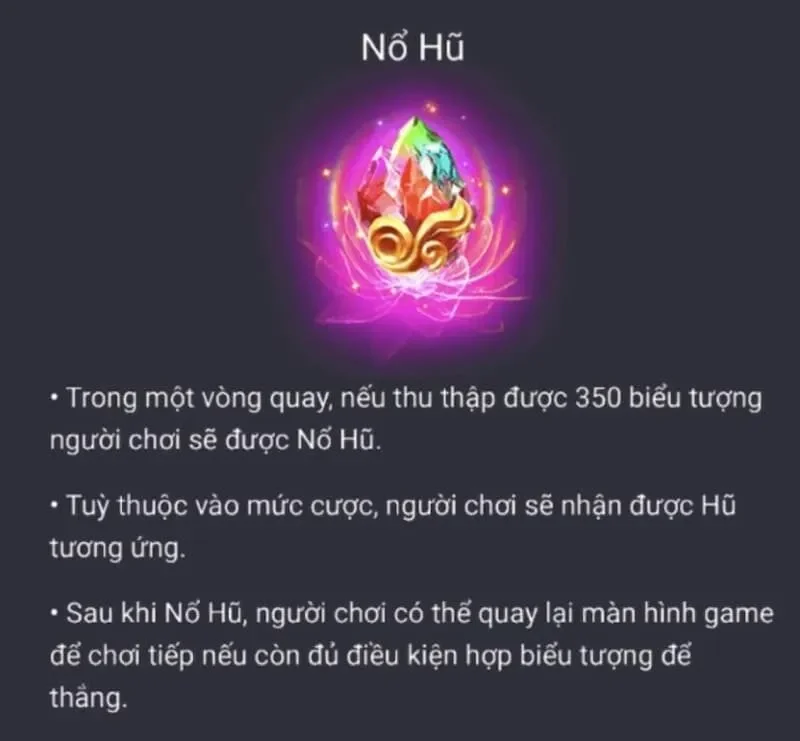 chế độ Nổ Hũ được mở khóa ngay